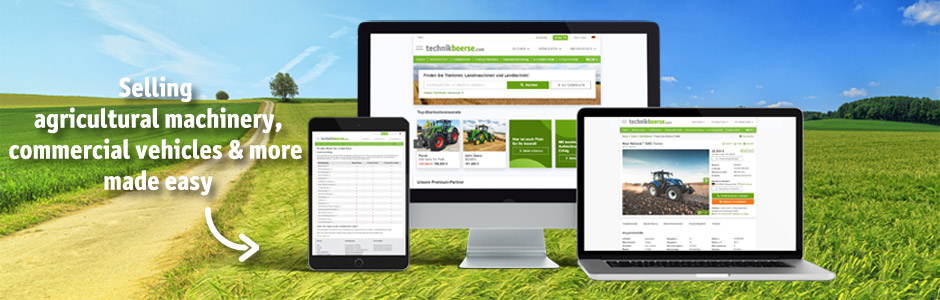 Selling agricultural machinery, commercial vehicles & more made easy
