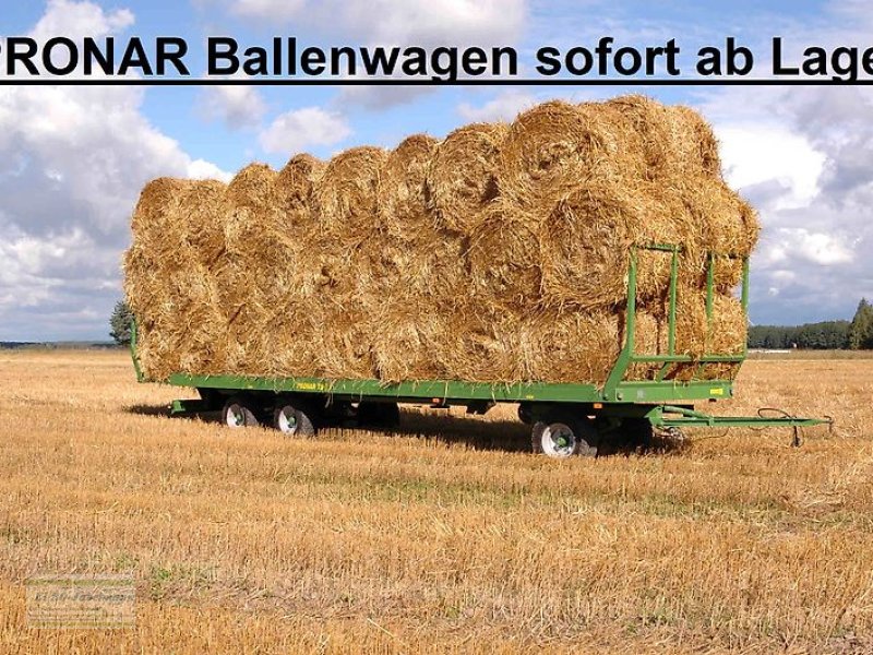Ballentransportwagen tip PRONAR Ballenwagen, Strohwagen, 10 t, 12 t, 15 t, 18 t, 24 t, NEU, Neumaschine in Itterbeck (Poză 1)