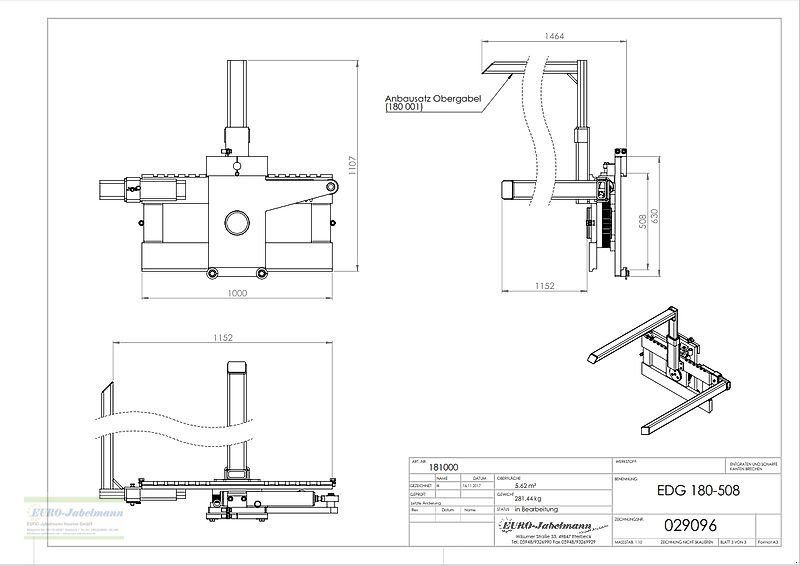 Förderanlage tip EURO-Jabelmann Kistendrehgerät FEM III, für Stapler, NEU eigene Herstellung, Neumaschine in Itterbeck (Poză 22)