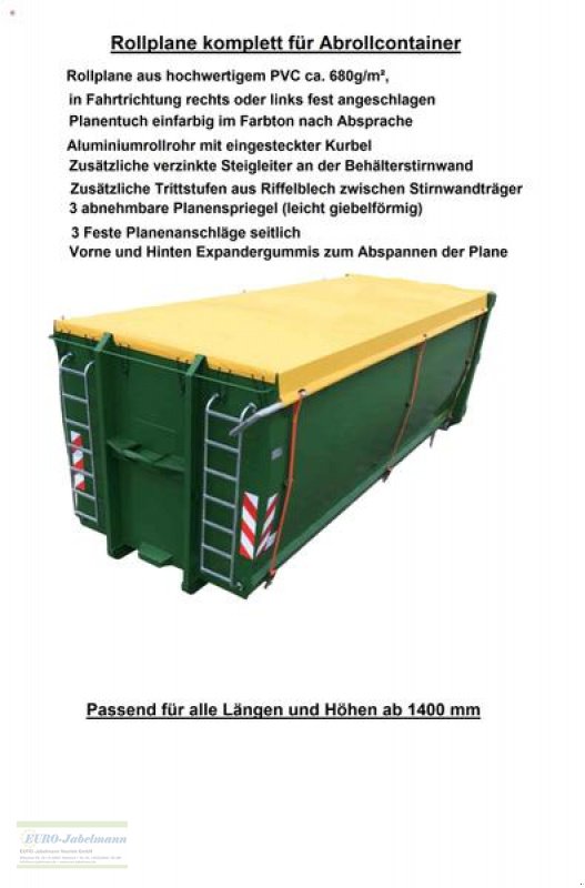 Abrollcontainer tip EURO-Jabelmann Container STE 7000/Plattform, Abrollcontainer, Hakenliftcontainer, 7,00 m Plattform, NEU, Neumaschine in Itterbeck (Poză 21)